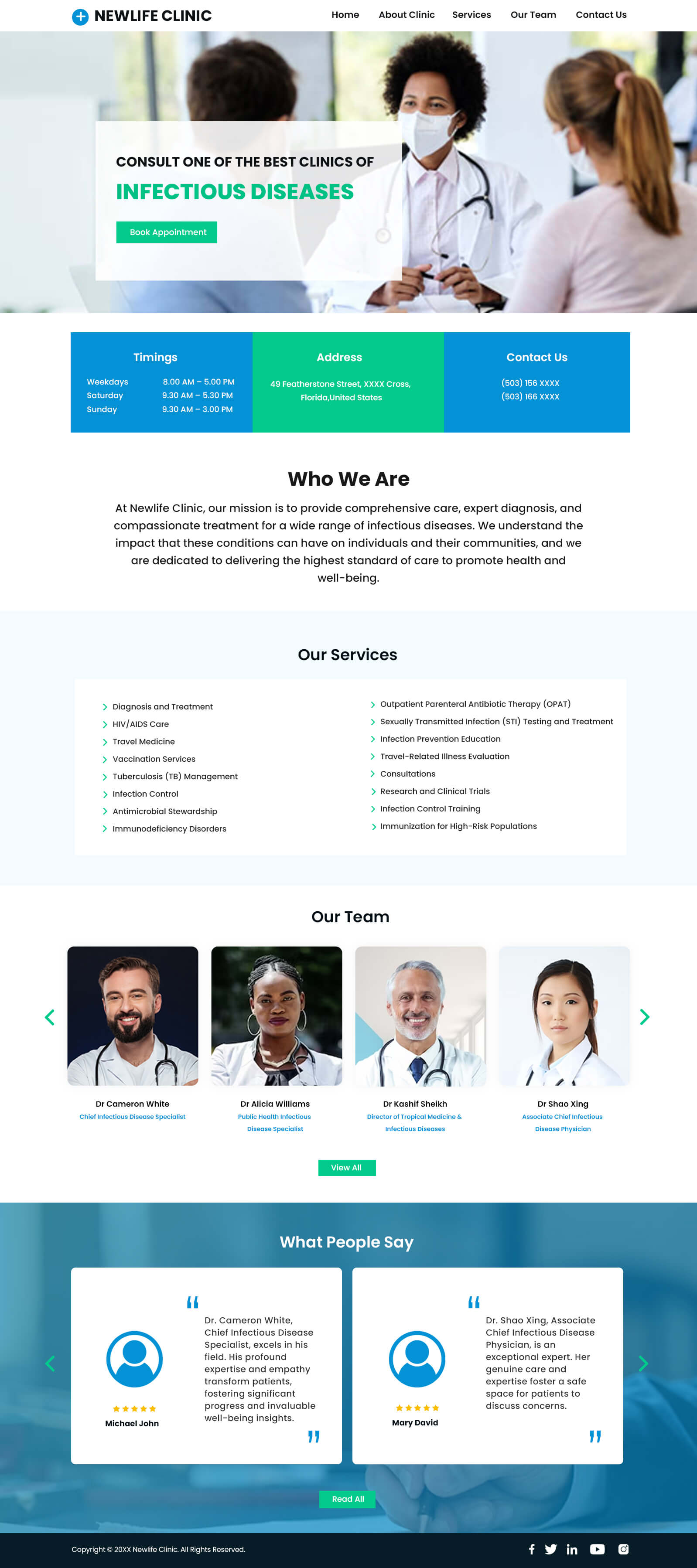 Infectious Disease Website Template