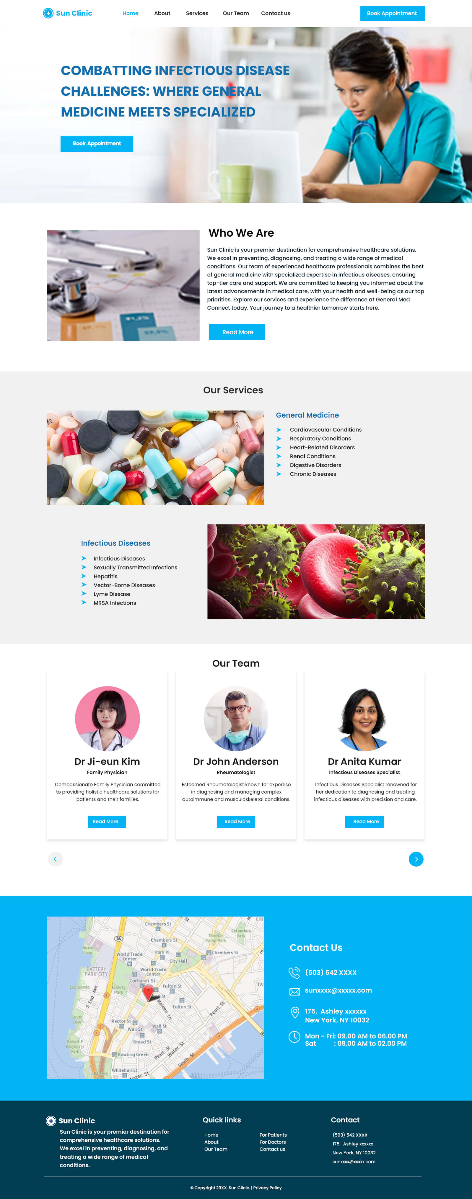 Infectious Disease Website Template