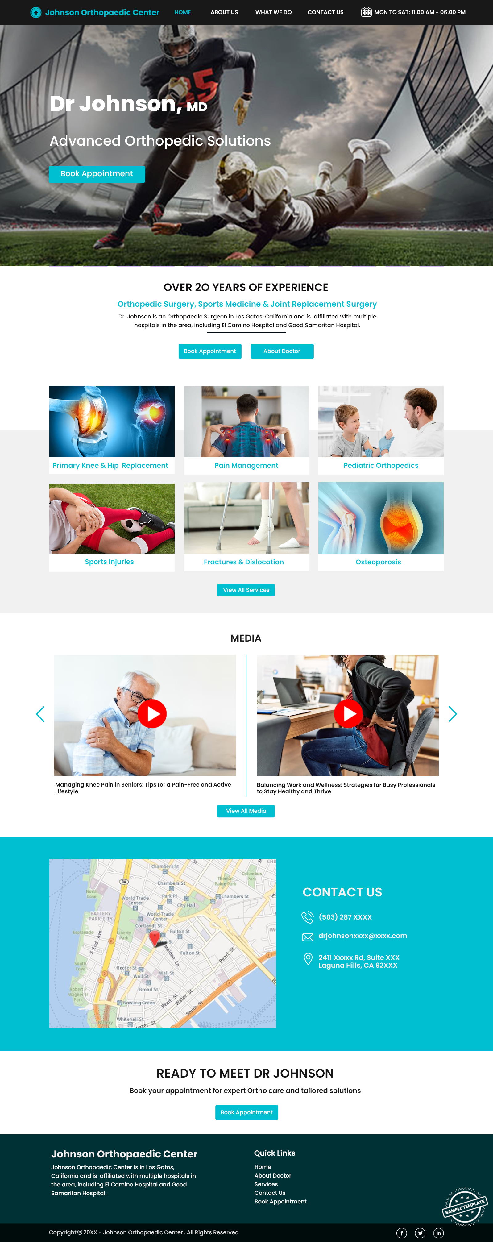 Orthopedic Website Template